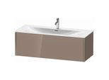 Duravit XViu Waschtisch-Unterschrank XV40360B186 121 x 39,7 x 48 cm, cappucino hochglanz, 1 Auszug, champagner matt