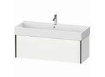 Duravit XViu Waschtisch-Unterschrank XV42380B218 118,4 x 39,7 x 45,4 cm, weiß matt, 1 Auszug, schwarz matt