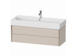 Duravit XViu Waschtisch-Unterschrank XV43380B191 118,4 x 39,7 x 45,4 cm, taupe matt, 2 Schubkästen, champagner matt