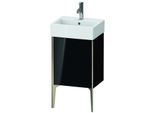 Duravit XViu Waschtisch-Unterschrank XV4531LB140 43,4x33,4x49,3cm, champagner matt, Tür links, schwarz hochglanz