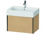 Duravit XViu Waschtisch-Unterschrank XV42350B230 68,4 x 39,7 x 45,4 cm, Eiche natur, 1 Auszug, schwarz matt