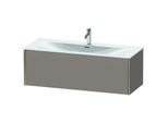 Duravit XViu Waschtisch-Unterschrank XV40360B143 121 x 39,7 x 48 cm, basalt matt, 1 Auszug, champagner matt