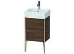 Duravit XViu Waschtisch-Unterschrank XV4531RB121 43,4x33,4x49,3cm, champagner matt, Tür rechts, nussbaum dunkel
