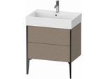 Duravit XViu Waschtisch-Unterschrank XV45350B211 68,4 x 49,3 x 45,4 cm, eiche kaschmir, 2 Auszüge, schwarz matt