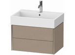 Duravit XViu Waschtisch-Unterschrank XV43350B175 68,4 x 39,7 x 45,4 cm, leinen, 2 Schubkästen, champagner matt