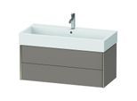 Duravit XViu Waschtisch-Unterschrank XV43370B143 98,4 x 39,7 x 45,4 cm, basalt matt, 2 Schubkästen, champagner matt