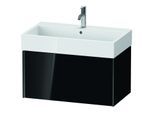 Duravit XViu Waschtisch-Unterschrank XV42360B240 78,4 x 39,7 x 45,4 cm, schwarz hochglanz, 1 Auszug, schwarz matt