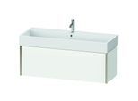 Duravit XViu Waschtisch-Unterschrank XV42380B118 118,4 x 39,7 x 45,4 cm, weiß matt, 1 Auszug, champagner matt