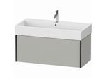 Duravit XViu Waschtisch-Unterschrank XV42370B207 98,4 x 39,7 x 45,4 cm, betongrau matt, 1 Auszug, schwarz matt