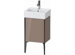 Duravit XViu Waschtisch-Unterschrank XV4531LB286 43,4x33,4x49,3cm, schwarz matt, links, cappucino hochglanz