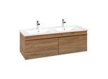 Villeroy und Boch Venticello Waschtisch-Unterschrank A93905RH 125,3x42x50,2cm, Griff Copper, Kansas Oak