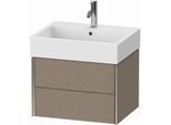 Duravit XViu Waschtisch-Unterschrank XV43340B111 58,4 x 39,7 x 45,4 cm, eiche kaschmir, 2 Schubkästen, champagner matt