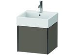 Duravit XViu Waschtisch-Unterschrank XV42330B290 48,4 x 39,7 x 45,4 cm, flannel grey seidenmatt, 1 Auszug, schwarz matt
