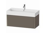 Duravit XViu Waschtisch-Unterschrank XV42370B190 98,4 x 39,7 x 45,4 cm, flannel grey seidenmatt, 1 Auszug, champagner matt