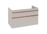 Villeroy und Boch Venticello Waschtisch-Unterschrank A92705VK 95,3 x 59 x 50,2 cm, Becken links, Griff Copper, soft grey