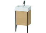 Duravit XViu Waschtisch-Unterschrank XV4531LB230 43,4x33,4x49,3cm, schwarz matt, links, Eiche natur