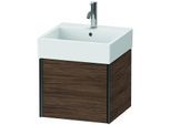 Duravit XViu Waschtisch-Unterschrank XV42330B221 48,4 x 45,4 x 39,7 cm, nussbaum dunkel, 1 Auszug, schwarz matt
