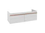 Villeroy und Boch Venticello Waschtisch-Unterschrank A93905E8 125,3 x 42 x 50,2 cm, Griff Copper, White Wood