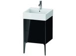 Duravit XViu Waschtisch-Unterschrank XV45330B240 48,4 x 49,3 x 45,4 cm, schwarz hochglanz, 2 Auszüge, schwarz matt