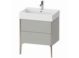 Duravit XViu Waschtisch-Unterschrank XV45350B107 68,4 x 49,3 x 45,4 cm, betongrau matt, 2 Auszüge, champagner matt