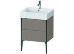 Duravit XViu Waschtisch-Unterschrank XV45340B243 58,4 x 49,3 x 45,4 cm, basalt matt, 2 Auszüge, schwarz matt