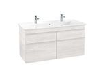 Villeroy und Boch Venticello Waschtisch-Unterschrank A92902E8 115,3 x 59 x 50,2 cm, Griff White, White Wood