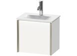 Duravit XViu Waschtisch-Unterschrank XV4030LB118 43x31x39,7cm, 1 Tür, champagner matt, Tür links, weiß matt