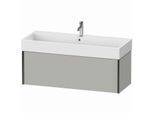 Duravit XViu Waschtisch-Unterschrank XV42380B207 118,4 x 39,7 x 45,4 cm, betongrau matt, 1 Auszug, schwarz matt