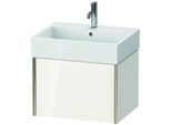 Duravit XViu Waschtisch-Unterschrank XV42340B185 58,4 x 39,7 x 45,4 cm, weiß hochglanz, 1 Auszug, champagner matt