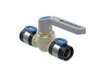 Geberit FlowFit Kugelhahn 619852001 Ø 25 mm, 11,6 cm, mit Betätigungshebel