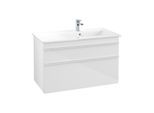 Villeroy und Boch Venticello Waschtisch-Unterschrank A92802DH 95,3 x 59 x 50,2 cm, Becken rechts, Griff White, Glossy White