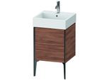 Duravit XViu Waschtisch-Unterschrank XV45330B279 48,4 x 49,3 x 45,4 cm, nussbaum natur, 2 Auszüge, schwarz matt