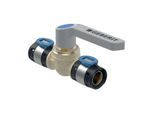 Geberit FlowFit Kugelhahn 619853001 Ø 32 mm, 12,8 cm, mit Betätigungshebel