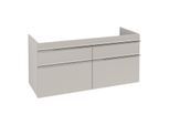 Villeroy und Boch Venticello Waschtisch-Unterschrank A93001VK 125,3 x 59 x 50,2 cm, Griff Chrom, soft grey