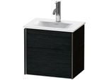 Duravit XViu Waschtisch-Unterschrank XV4030LB216 43x31x39,7cm, 1 Tür, schwarz matt, links, Eiche schwarz
