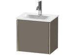 Duravit XViu Waschtisch-Unterschrank XV4030RB190 43x31x39,7cm, 1 Tür, champagner matt, Tür rechts, flannel grey seidenmatt