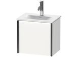 Duravit XViu Waschtisch-Unterschrank XV4030LB218 43x31x39,7cm, 1 Tür, schwarz matt, links, weiß matt