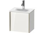 Duravit XViu Waschtisch-Unterschrank XV4030LB235 43x31x39,7cm, 1 Tür, schwarz matt, links, Eiche terra