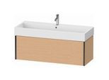 Duravit XViu Waschtisch-Unterschrank XV42380B212 118,4 x 39,7 x 45,4 cm, eiche gebürstet, 1 Auszug, schwarz matt