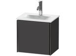 Duravit XViu Waschtisch-Unterschrank XV4030LB280 43x31x39,7cm, 1 Tür, schwarz matt, links, graphit supermatt
