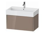 Duravit XViu Waschtisch-Unterschrank XV42360B186 78,4 x 39,7 x 45,4 cm, cappucino hochglanz, 1 Auszug, champagner matt