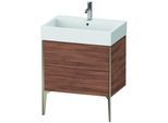 Duravit XViu Waschtisch-Unterschrank XV45350B179 68,4 x 49,3 x 45,4 cm, nussbaum natur, 2 Auszüge, champagner matt