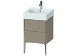 Duravit XViu Waschtisch-Unterschrank XV45330B175 48,4 x 49,3 x 45,4 cm, leinen, 2 Auszüge, champagner matt
