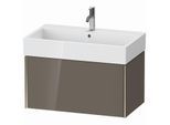 Duravit XViu Waschtisch-Unterschrank XV42360B189 78,4 x 39,7 x 45,4 cm, flannel grey hochglanz, 1 Auszug, champagner matt