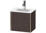 Duravit XViu Waschtisch-Unterschrank XV4030LB172 43x31x39,7cm, 1 Tür, champagner matt, Tür links, eiche dunkel gebürstet