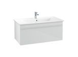 Villeroy und Boch Venticello Waschtisch-Unterschrank A93502RE 95,3 x 42 x 50,2 cm, Griff White, Glass Glossy White