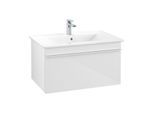 Villeroy und Boch Venticello Waschtisch-Unterschrank A93402DH 75,3 x 42 x 50,2 cm, Griff White, Glossy White