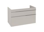 Villeroy und Boch Venticello Waschtisch-Unterschrank A92701VK 95,3 x 59 x 50,2 cm, Becken links, Griff Chrom, soft grey