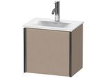 Duravit XViu Waschtisch-Unterschrank XV4030LB275 43x31x39,7cm, 1 Tür, schwarz matt, links, leinen