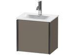 Duravit XViu Waschtisch-Unterschrank XV4030LB290 43x31x39,7cm, 1 Tür, schwarz matt, links, flannel grey seidenmatt
